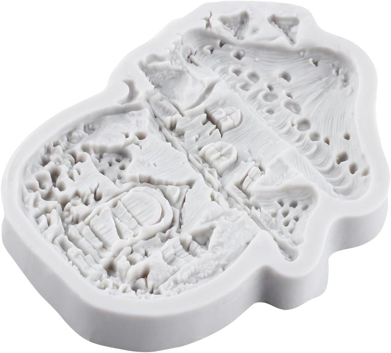 TAOXIBEI Mushroom House Polymer Clay Mold Tree House Silicone Molds for DIY Crafts Epoxy Resin Casting Air Dry Polymer Clay Plaster Jewelry Making - Image 3